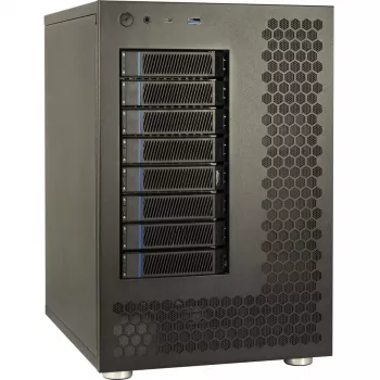Puzdro na HDD Inter-Tech NAS-8 2,5/3,5 palcov čierne