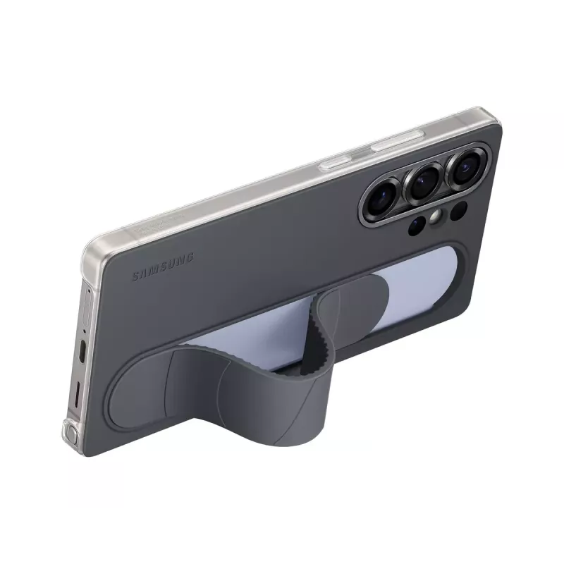 Samsung EF-GS938CBEGWW Standing Grip puzdro pre Galaxy S25 Ultra, silikónové, čierne