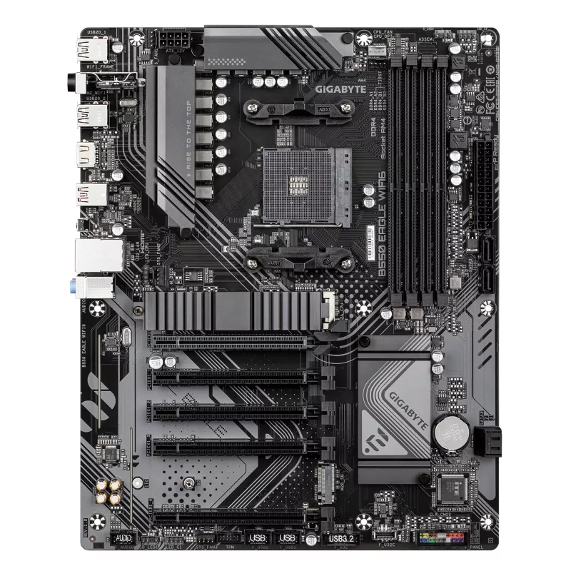 Základná doska GIGABYTE B550 EAGLE WIFI6 ATX, AMD B550, Socket AM4, DDR4, 4x DIMM, 2x M.2, Wi‑Fi 6, Bluetooth 5.3
