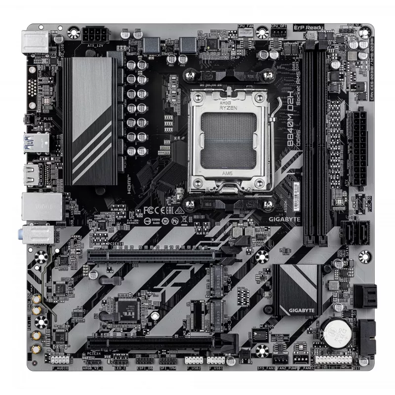 Základná doska GIGABYTE B840M D2H, AMD Ryzen 9000, Socket AM5, Micro ATX