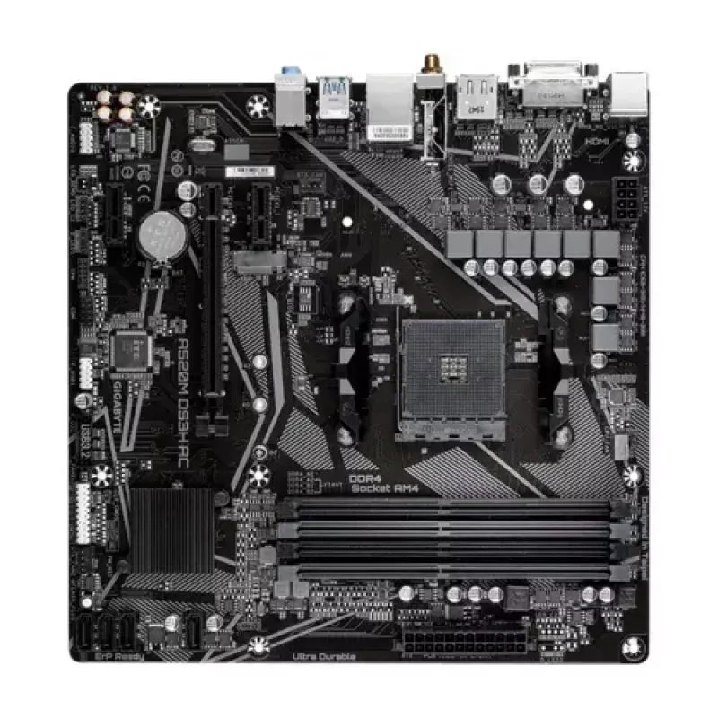Základná doska GIGABYTE A520M DS3H AC, A520, AM4, Micro ATX