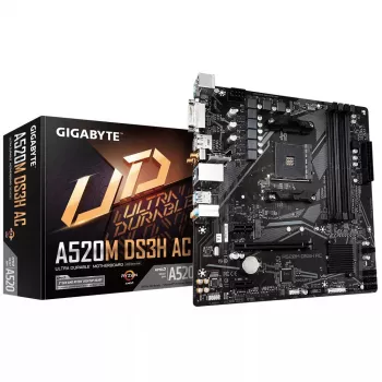 Základná doska GIGABYTE A520M DS3H AC, A520, AM4, Micro ATX