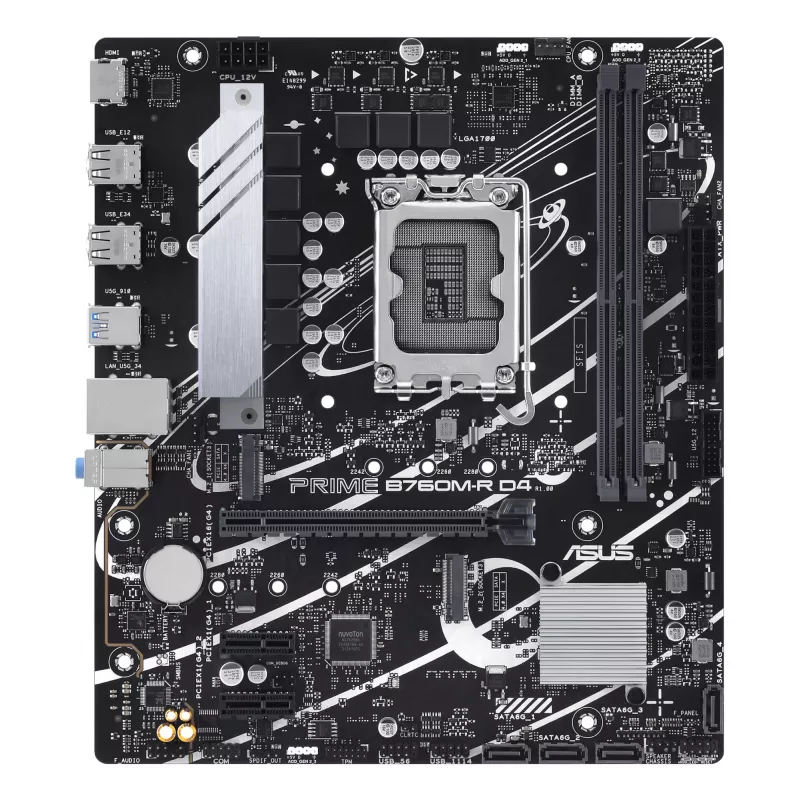 Základná doska ASUS PRIME B760M-R D4 Intel B760 LGA 1700 micro ATX