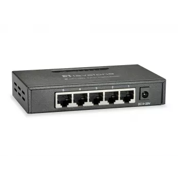 LevelOne GEU-0523 sieťový switch Unmanaged Gigabit Ethernet (10/100/1000) čierna
