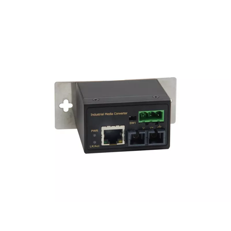 LevelOne RJ45 na SC Fast Ethernet priemyselný mediálny konvertor, multimódové vlákno, 2 km, -40 °C až 75 °C