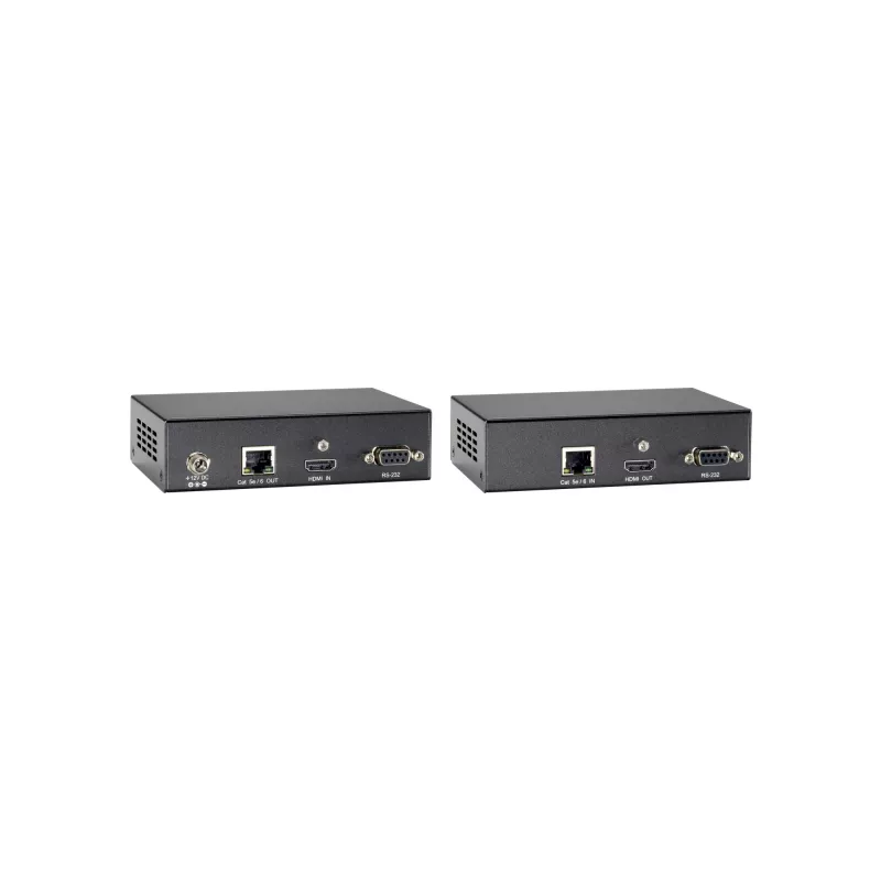 LevelOne HDMI cez Cat.5 predlžovacia sada, HDBaseT, 100 m, 802.3af PoE