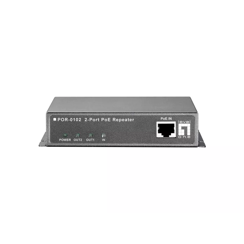 LevelOne PoE repeater, 2 porty, kaskádovateľný