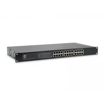 LevelOne 24-portový gigabitový PoE switch, 802.3at/af PoE, 630W