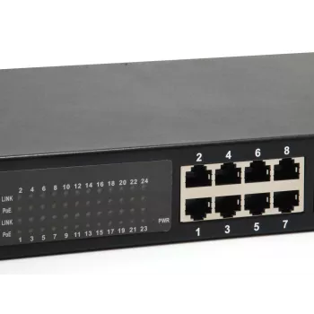 LevelOne 24-portový gigabitový PoE switch, 802.3at/af PoE, 630W