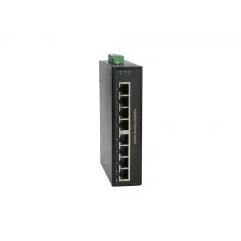LevelOne 8-portový Fast Ethernet priemyselný PoE switch, 4 PoE výstupy, 802.3at/af PoE, 126W, -40°C až 75°C