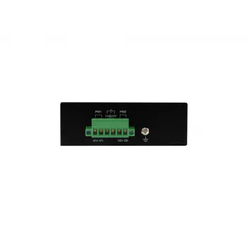 LevelOne 8-portový Fast Ethernet priemyselný PoE switch, 4 PoE výstupy, 802.3at/af PoE, 126W, -40°C až 75°C