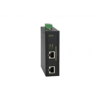 LevelOne priemyselný gigabitový PoE injektor, 36W, 802.3at/af PoE