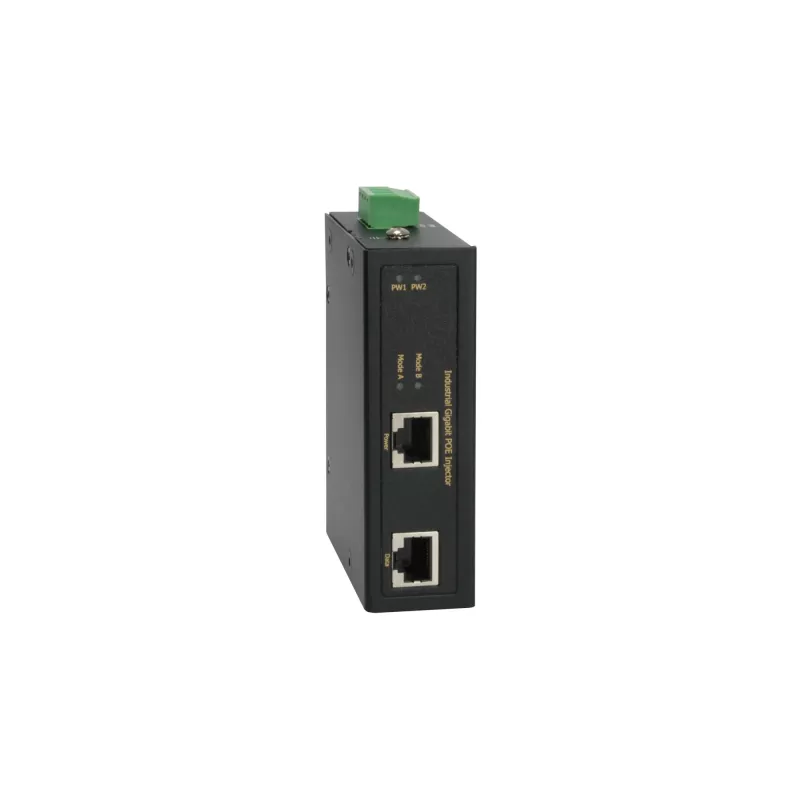 LevelOne priemyselný gigabitový PoE injektor, 36W, 802.3at/af PoE