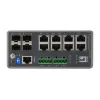 LevelOne IGU-1271 TURING priemyselný spravovaný switch L3 Lite Gigabit, 12 portov (8 x RJ45, 4 x SFP), DIN lišta, DC