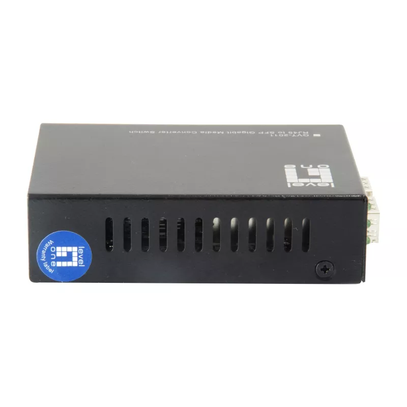 LevelOne RJ45 na SFP Gigabit mediálny konvertor switch, 2 x SFP, 1 x RJ45