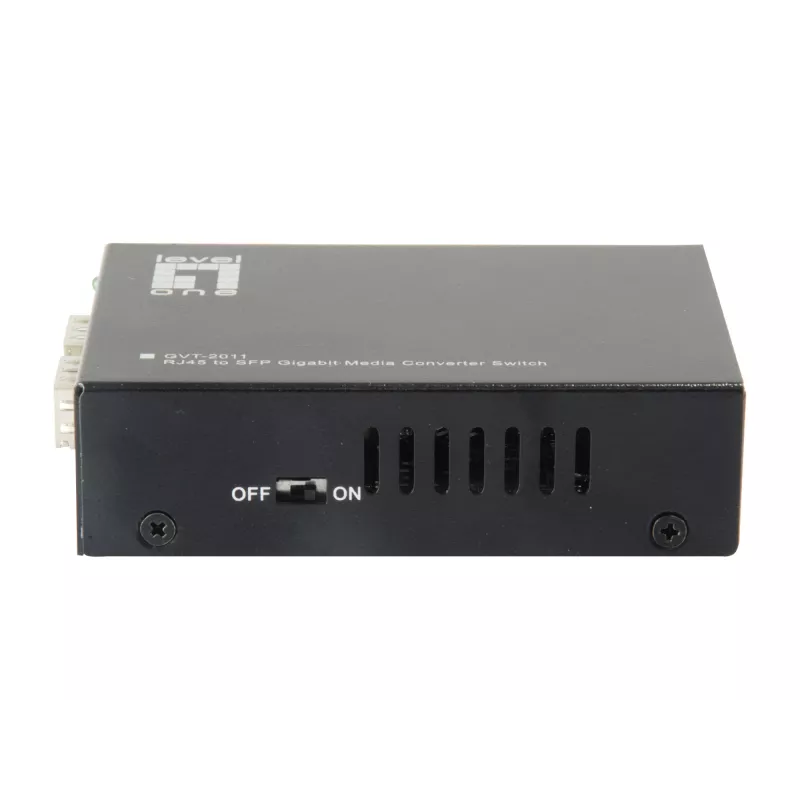 LevelOne RJ45 na SFP Gigabit mediálny konvertor switch, 2 x SFP, 1 x RJ45