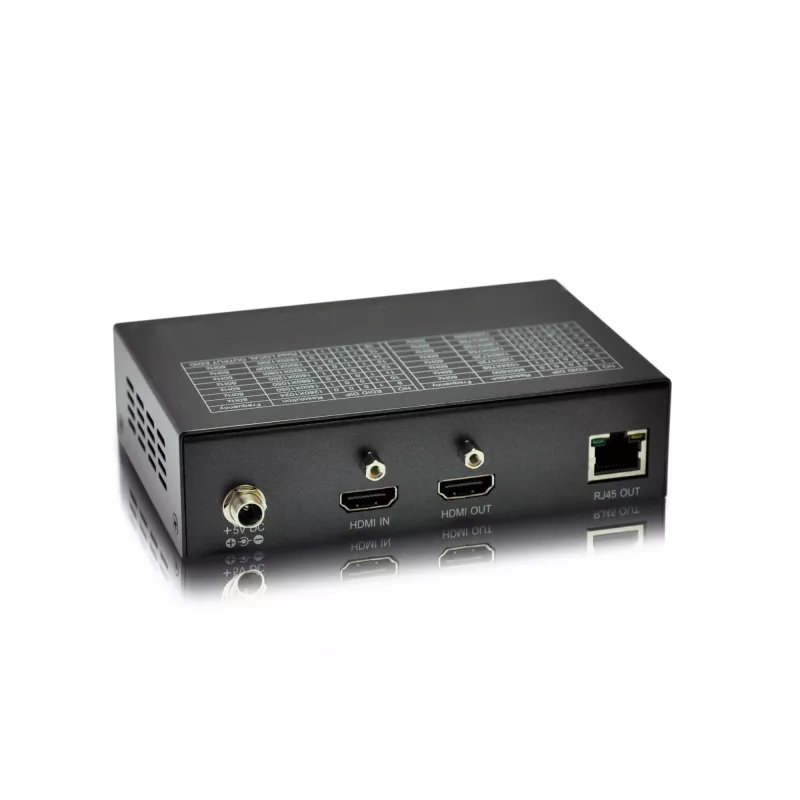 LevelOne HDMI cez Cat.5 vysielač, 300 m, 1920 x 1200 pixelov, AV vysielač, 300 m, čierna