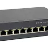 LevelOne 10-portový Web Smart Gigabit PoE switch, 8 PoE výstupov, 2 x Gigabit SFP, 70W