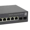 LevelOne 10-portový Web Smart Gigabit PoE switch, 8 PoE výstupov, 2 x Gigabit SFP, 70W