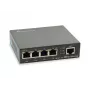 LevelOne 5-portový Gigabit PoE switch, 802.3at/af PoE, 4 PoE výstupy, 60W