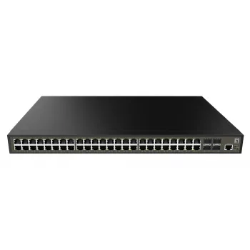LevelOne GEL-5271 sieťový switch spravovaný L2+ Gigabit Ethernet (10/100/1000) 1U čierna