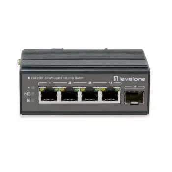 Sieťový switch LevelOne IGU-0501 Gigabit Ethernet PoE čierna