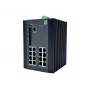 LevelOne 20-portový L2 Plus spravovaný Gigabit priemyselný switch, 16x 1GbE RJ45, 4x 1/2,5GbE SFP, DIN lišta, -40 °C až 80 °C