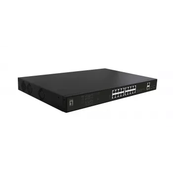 LevelOne GEP-2021 sieťový switch nespravovaný Gigabit Ethernet (10/100/1000) Power over Ethernet (PoE) 1U čierna