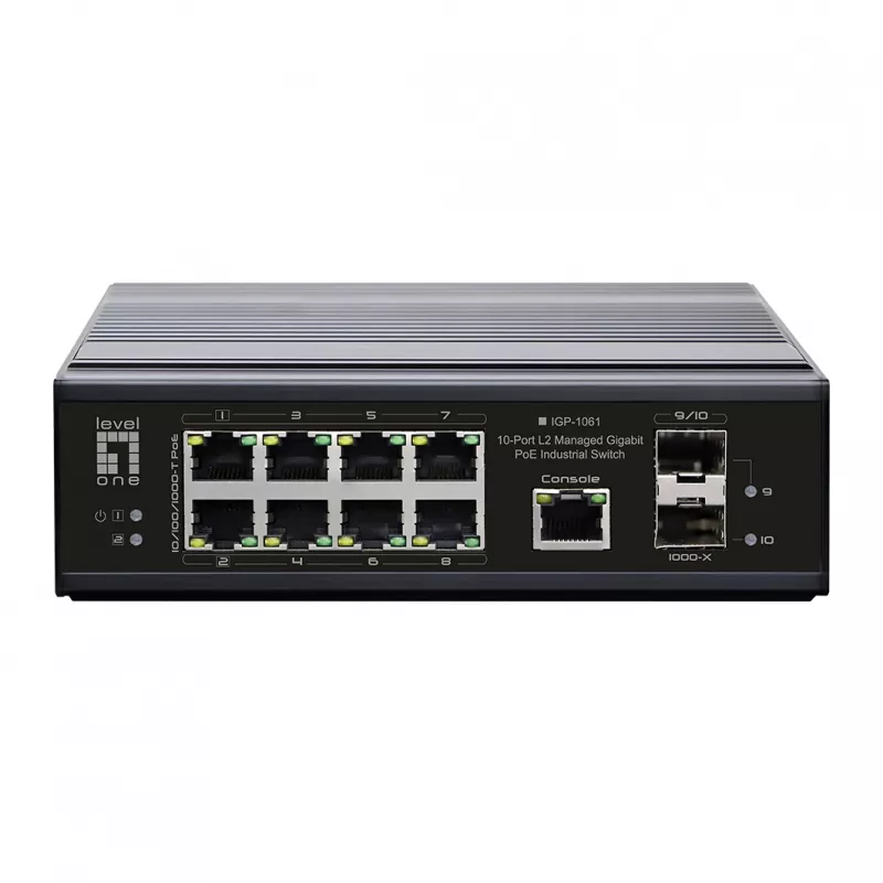 LevelOne IGP-1061 sieťový switch spravovaný L2 Gigabit Ethernet (10/100/1000) Power over Ethernet (PoE) čierna