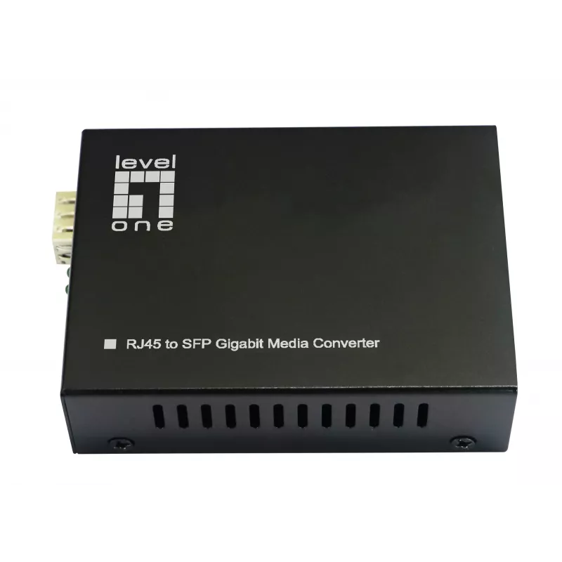 LevelOne RJ45 na SFP Gigabit mediálny konvertor, 802.3bt 90W PoE PSE