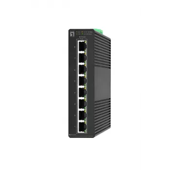 Spravovaný switch LevelOne Hilbert 8-portový priemyselný Gigabit PoE Smart Lite switch