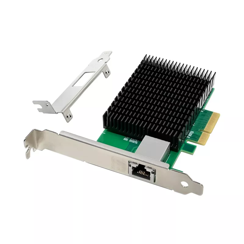LevelOne 10-Gigabit PCIe x4 sieťová karta, 1 x RJ45, interná, káblová, PCI Express, Ethernet, 10000 Mbit/s, zelená