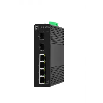 Spravovaný switch LevelOne Hilbert 6-portový priemyselný Gigabit Smart Lite switch