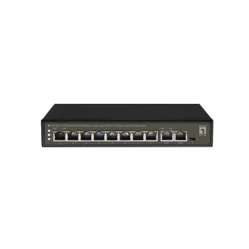 LevelOne FGP-1031 sieťový switch neřízený Gigabit Ethernet (10/100/1000) Power over Ethernet (PoE) čierna
