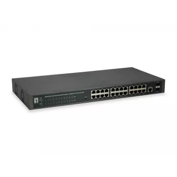 LevelOne GEP-2652 sieťový switch managed L2 Gigabit Ethernet (10/100/1000) Power over Ethernet (PoE) sivá