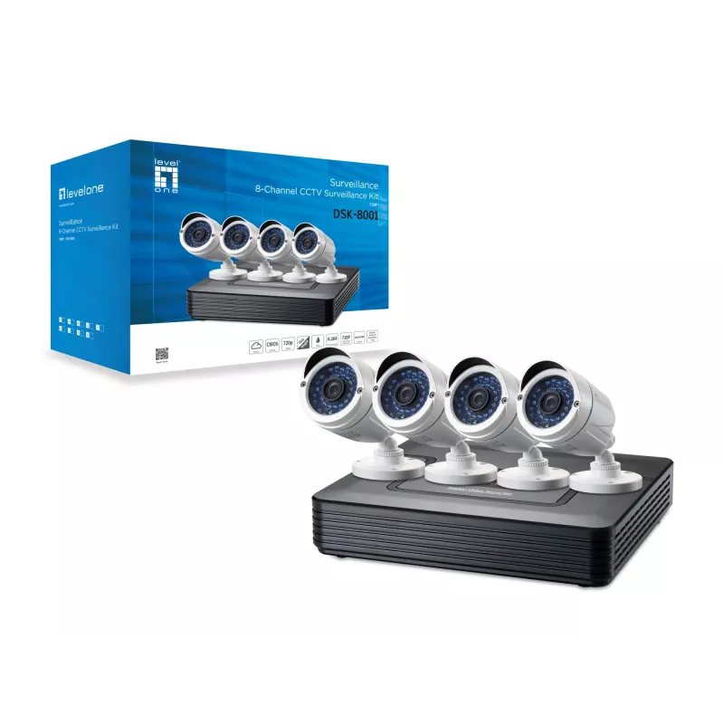 LevelOne DSK-8001 set videodohľadu káblový 8 kanálov