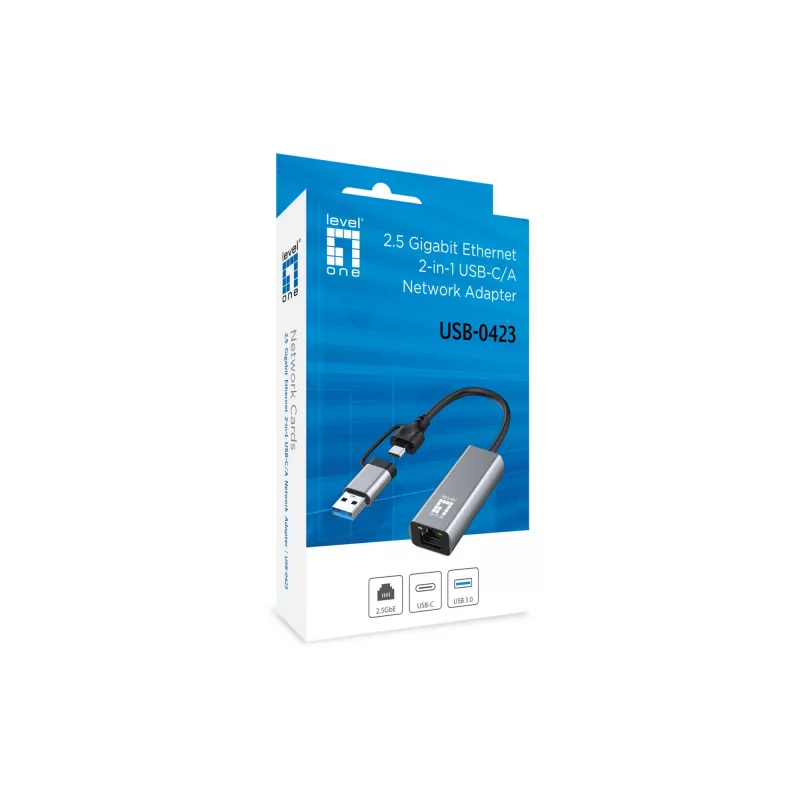 LevelOne USB-0423 sieťová karta Ethernet 2500 Mbit/s