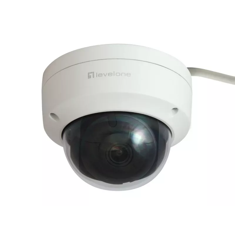 LevelOne GEMINI Fixed Dome IP sieťová kamera, 6 megapixelov, H.265, 802.3af PoE, interiér/exteriér