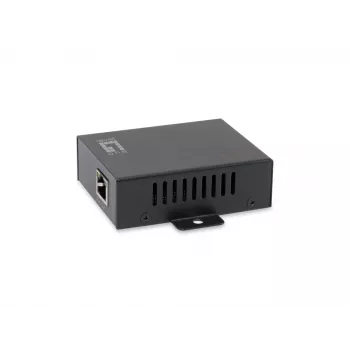 LevelOne 1-portový RJ-45 Gigabit PoE repeater, IEEE 802.3, IEEE 802.3af, IEEE 802.3at, IEEE 802.3u, IEEE 802.3x, čierna, 100 m, RoHS, UKCA, CE, 0 - 40 °C, 0 - 90%