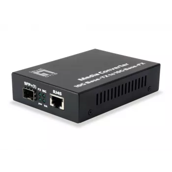 LevelOne GVT-0500 sieťový mediakonvertor 10000 Mbit/s čierna