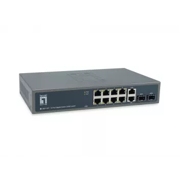 LevelOne GEP-1221 sieťový switch neřízený Gigabit Ethernet (10/100/1000) Power over Ethernet (PoE) čierna