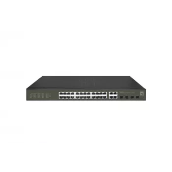 Managed switch LevelOne Hilbert 28-portový Gigabit PoE