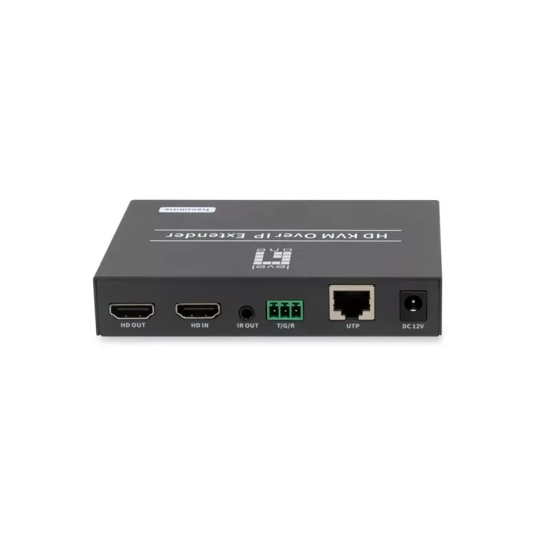 AV vysielač LEVELONE HVE-6701T — HDMI 1.3b, až 1920×1080, Cat5e/Cat6/Cat7, Mini-USB, 12 V DC