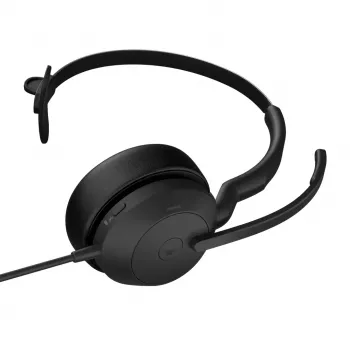 Jabra Evolve2 50 Headset káblový s čelenkou kancelária/call centrum USB Type-C / USB Type-A Bluetooth čierna