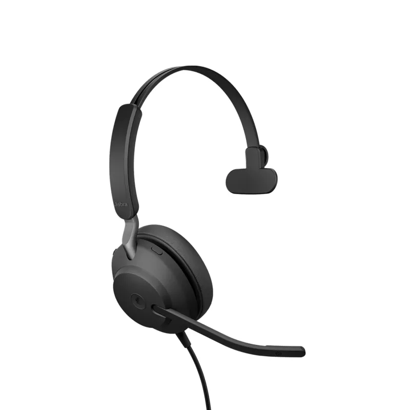 Headset Jabra Evolve2 40 SE káblový USB Type-C / USB-A, supraaurálny, s čelenkou, 20–20000 Hz, 113 g, čierna