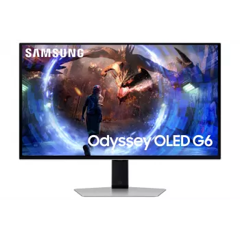 Samsung G60SD počítačový monitor 68,6 cm (27 palcov) 2560 x 1440 pixelov Quad HD OLED strieborný