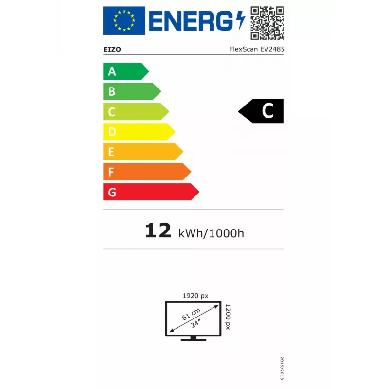 EIZO FlexScan EV2485-BK Počítačový monitor 61,2 cm (24,1