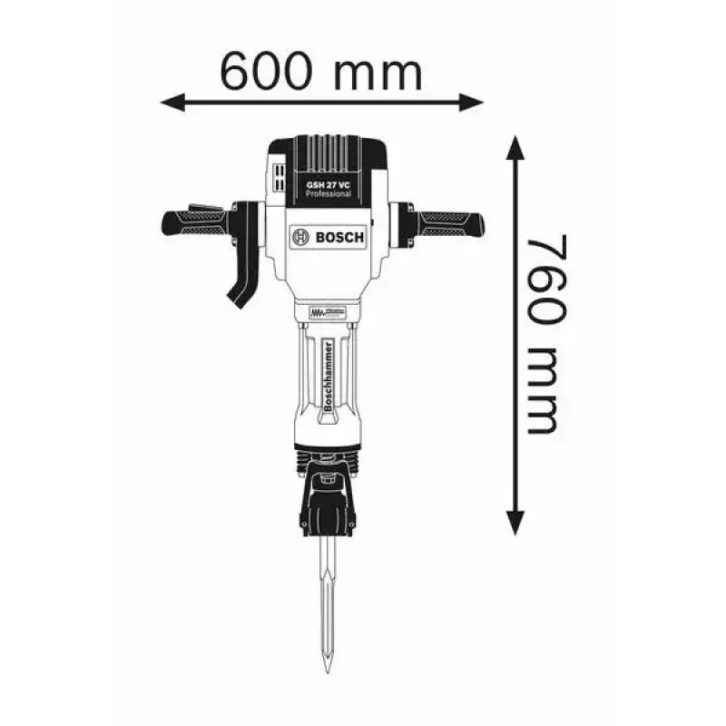 Bosch 0 611 30A 000 vŕtacie kladivo 2000 W