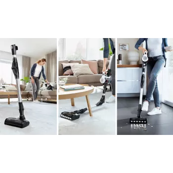 Bosch BSS711W tyčový vysávač/elektrická metla batéria suchý bezvreckový 0,3 l čierna, strieborná, biela