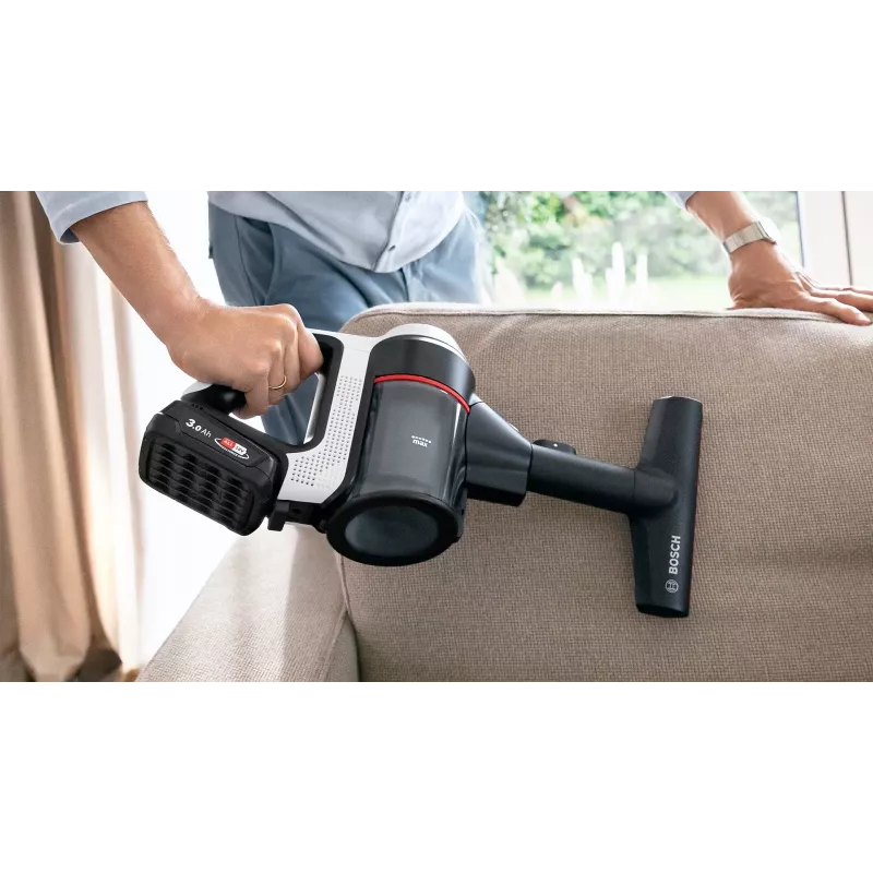 Bosch BSS711W tyčový vysávač/elektrická metla batéria suchý bezvreckový 0,3 l čierna, strieborná, biela